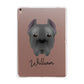 Cane Corso Italiano Personalised Apple iPad Rose Gold Case