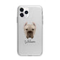 Cane Corso Italiano Personalised Apple iPhone 11 Pro in Silver with Bumper Case