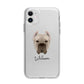 Cane Corso Italiano Personalised Apple iPhone 11 in White with Bumper Case