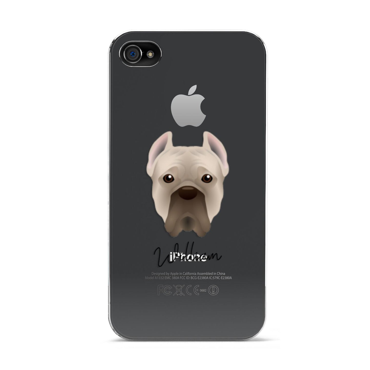 Cane Corso Italiano Personalised Apple iPhone 4s Case