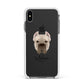 Cane Corso Italiano Personalised Apple iPhone Xs Max Impact Case White Edge on Black Phone