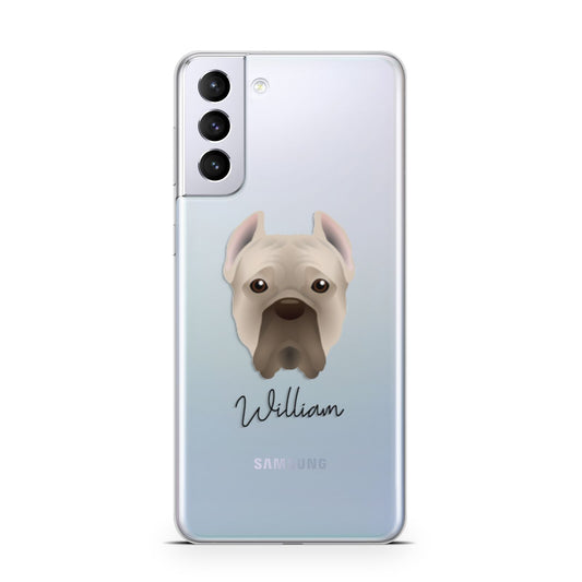 Cane Corso Italiano Personalised Samsung S21 Plus Phone Case