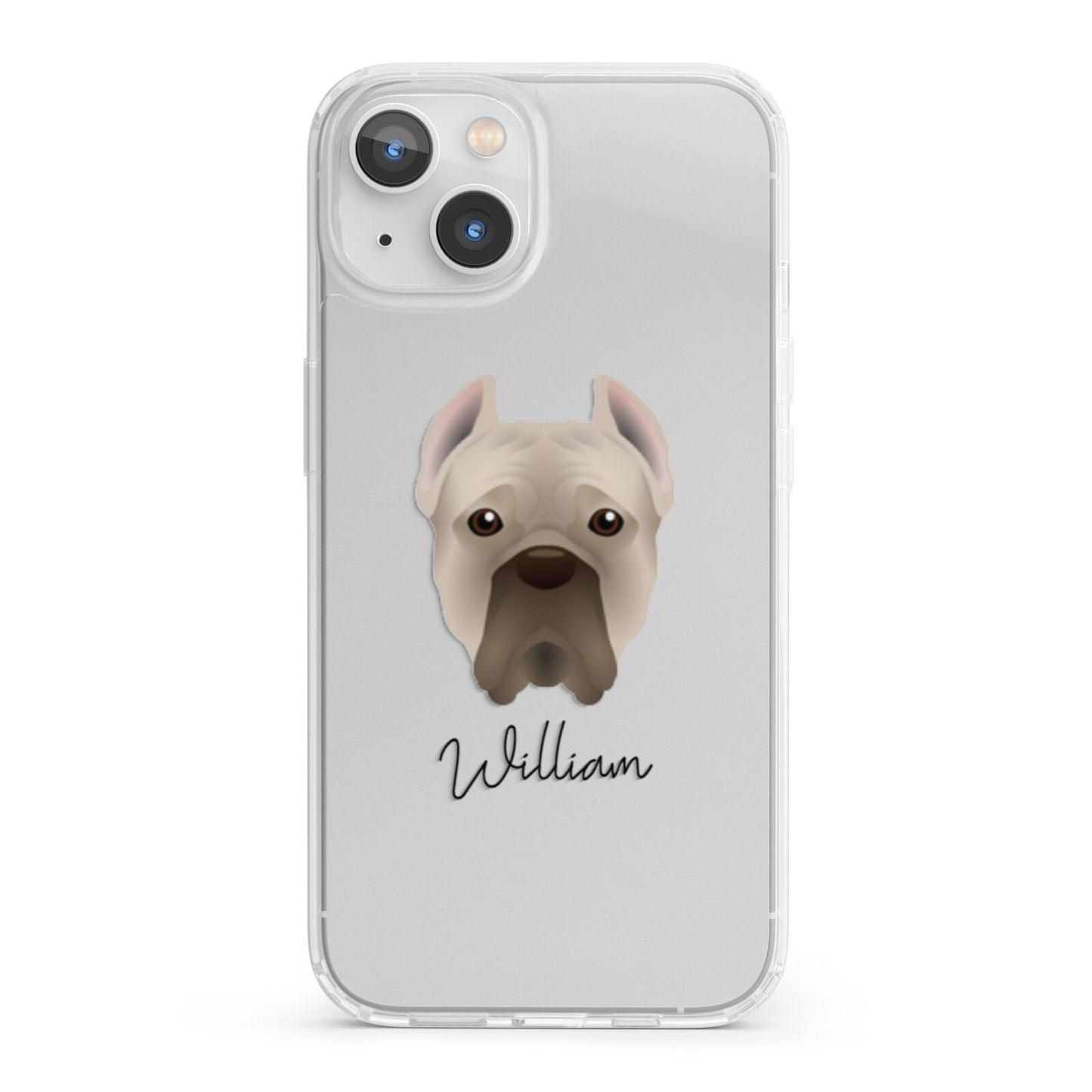 Cane Corso Italiano Personalised iPhone 13 Clear Bumper Case