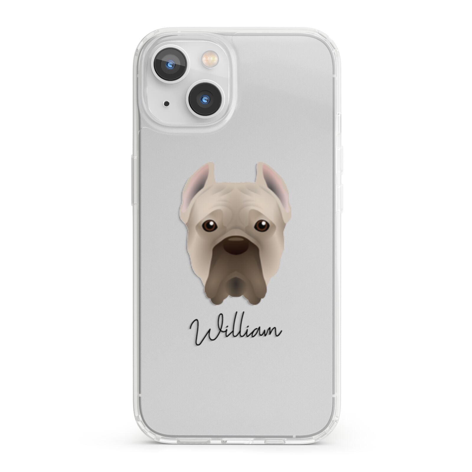 Cane Corso Italiano Personalised iPhone 13 Clear Bumper Case