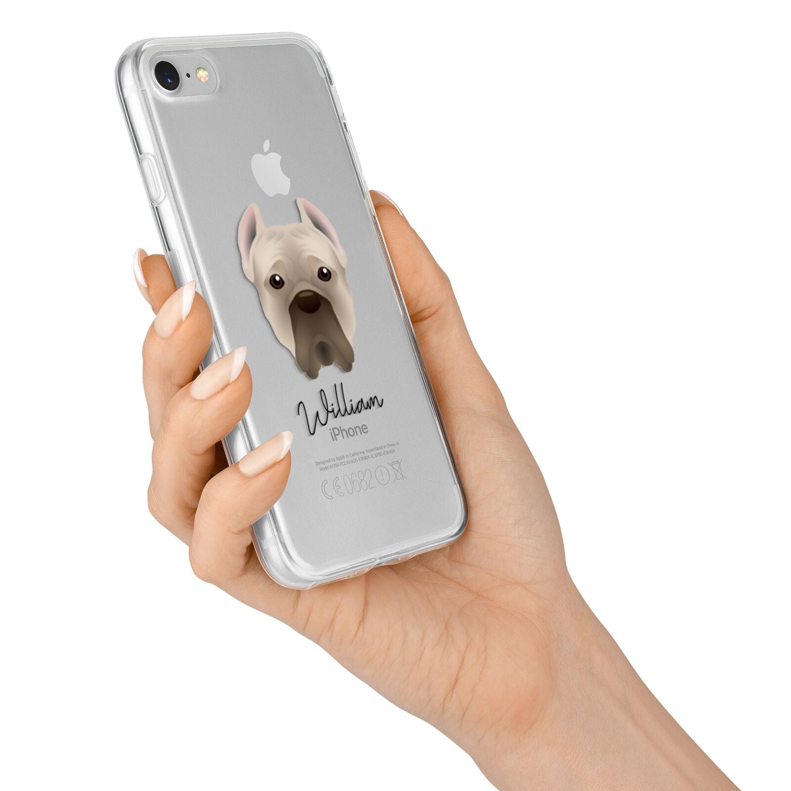 Cane Corso Italiano Personalised iPhone 7 Bumper Case on Silver iPhone Alternative Image