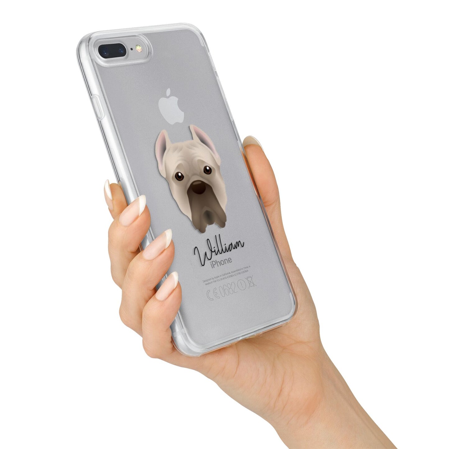 Cane Corso Italiano Personalised iPhone 7 Plus Bumper Case on Silver iPhone Alternative Image