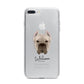 Cane Corso Italiano Personalised iPhone 7 Plus Bumper Case on Silver iPhone