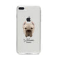 Cane Corso Italiano Personalised iPhone 8 Plus Bumper Case on Silver iPhone