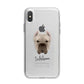 Cane Corso Italiano Personalised iPhone X Bumper Case on Silver iPhone Alternative Image 1
