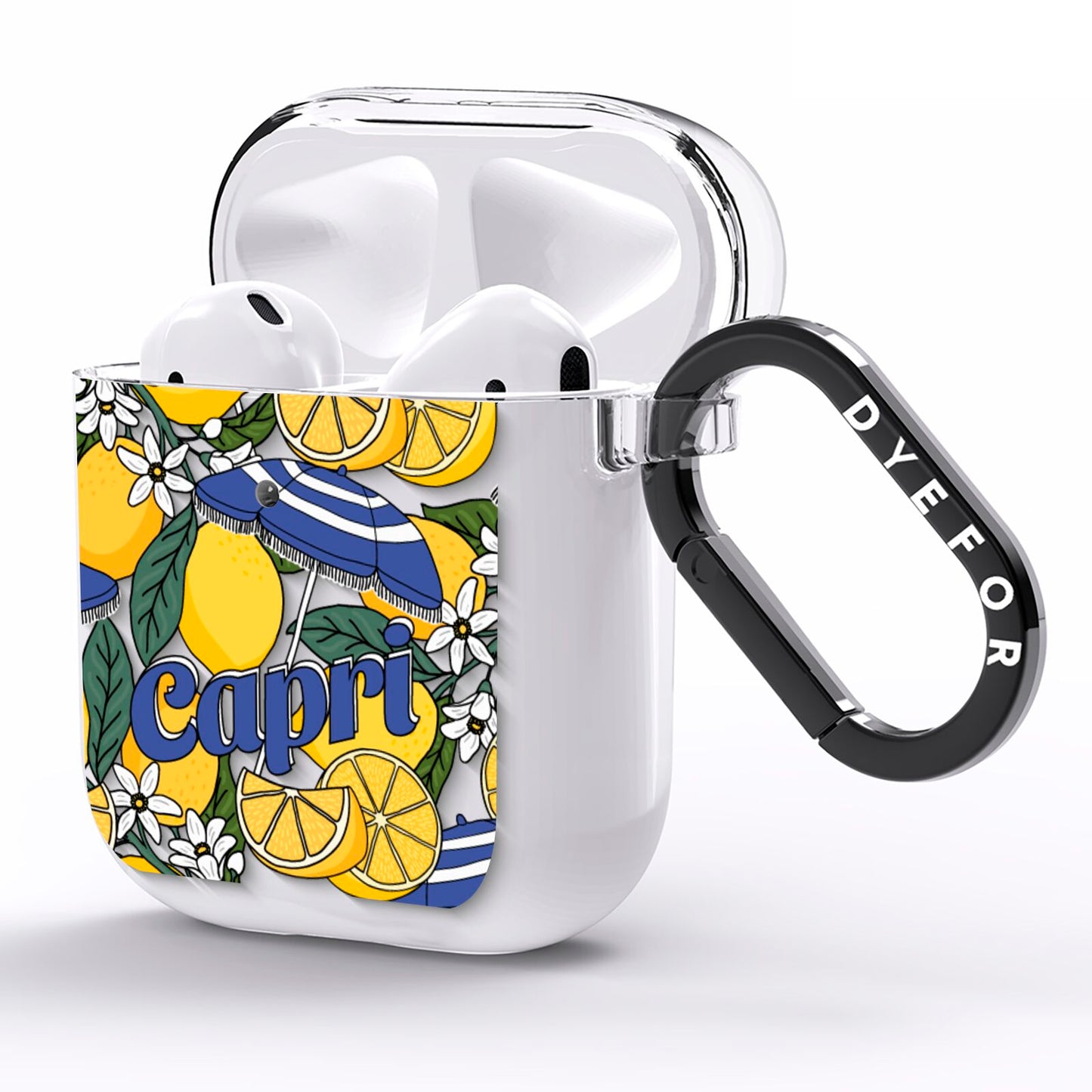 Capri AirPods Clear Case Side Image