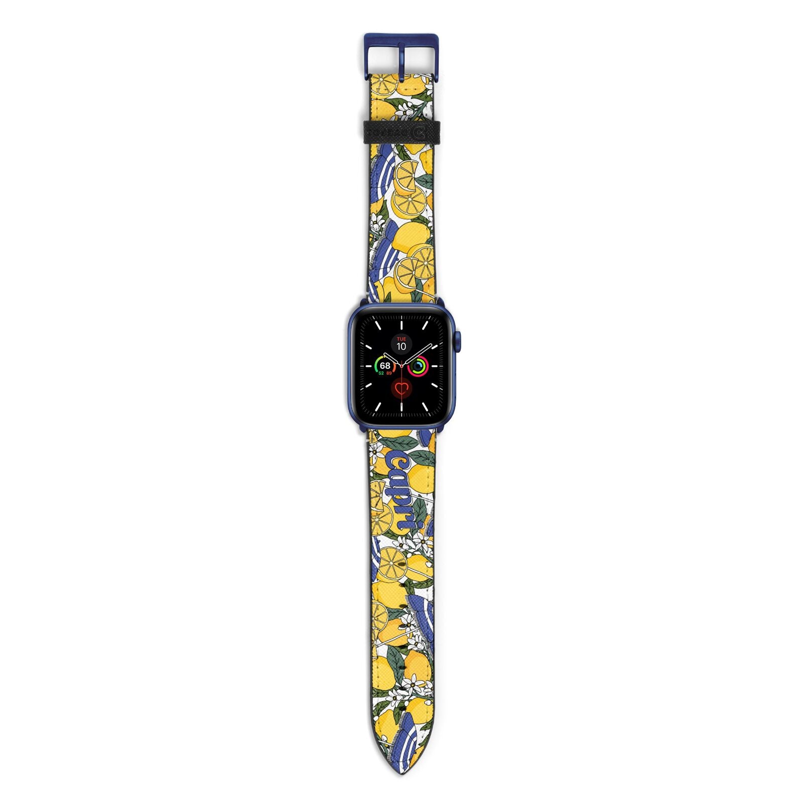 Capri Apple Watch Strap with Blue Hardware