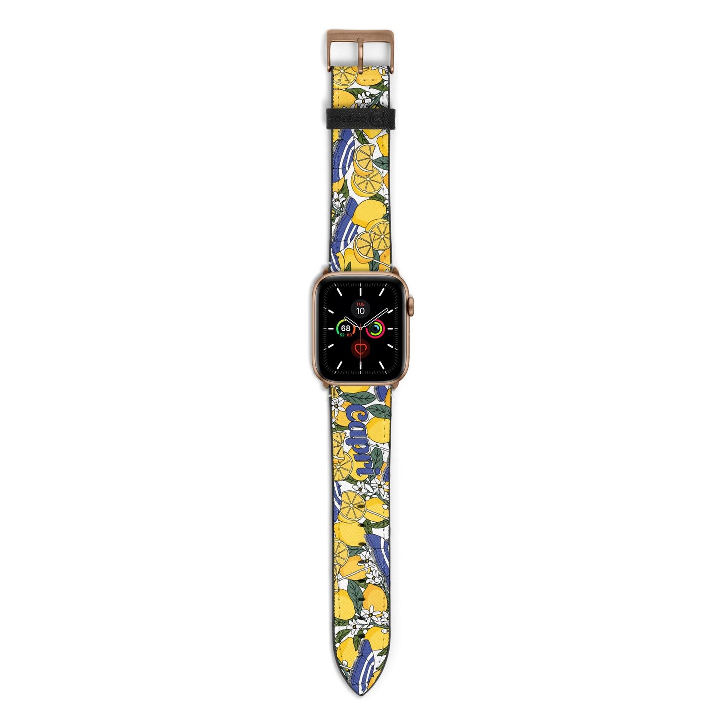 Capri Apple Watch Strap with Gold Hardware