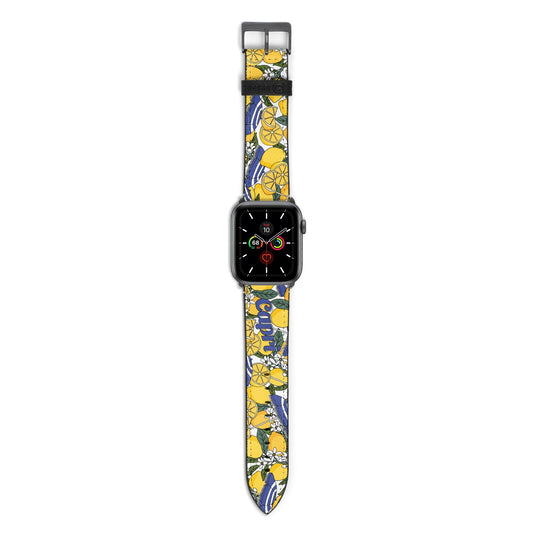 Capri Apple Watch Strap with Space Grey Hardware