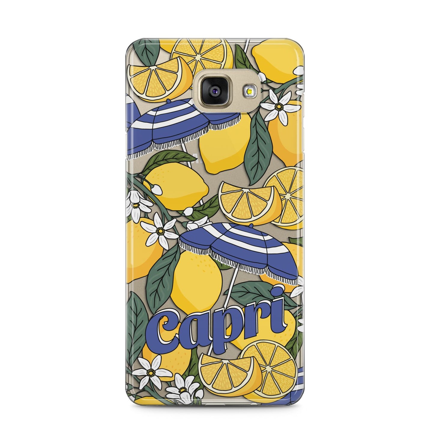 Capri Samsung Galaxy A5 2016 Case on gold phone