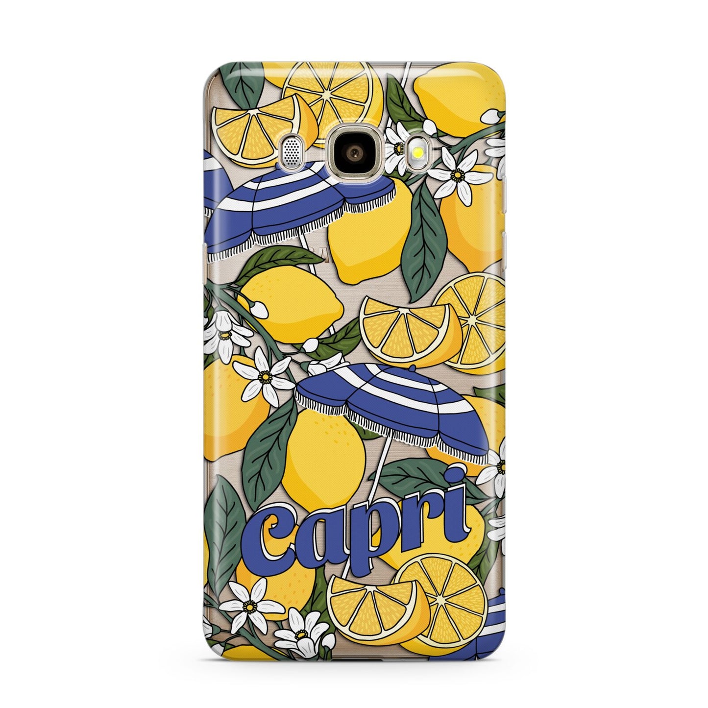Capri Samsung Galaxy J7 2016 Case on gold phone