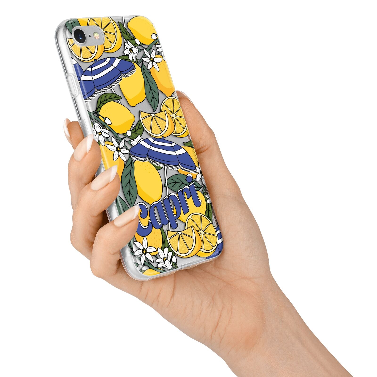 Capri iPhone 7 Bumper Case on Silver iPhone Alternative Image