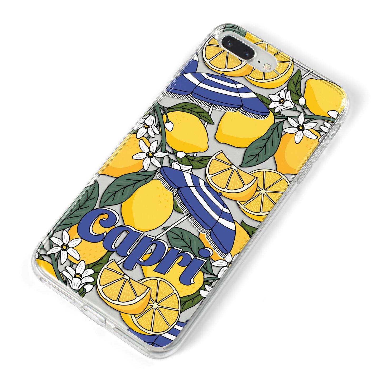 Capri iPhone 8 Plus Bumper Case on Silver iPhone Alternative Image