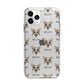 Cardigan Welsh Corgi Icon with Name Apple iPhone 11 Pro in Silver with Bumper Case