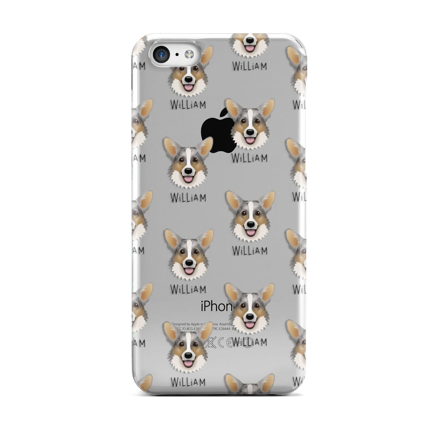 Cardigan Welsh Corgi Icon with Name Apple iPhone 5c Case