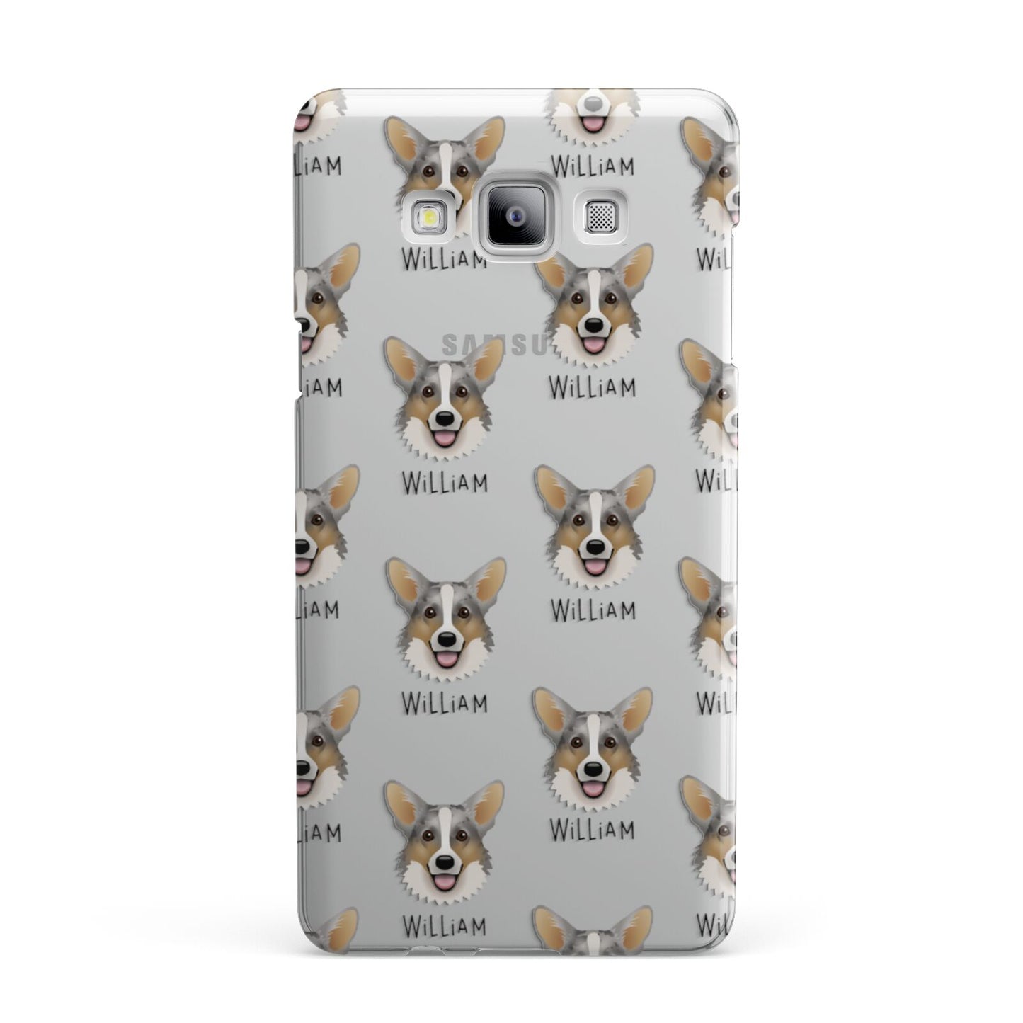 Cardigan Welsh Corgi Icon with Name Samsung Galaxy A7 2015 Case