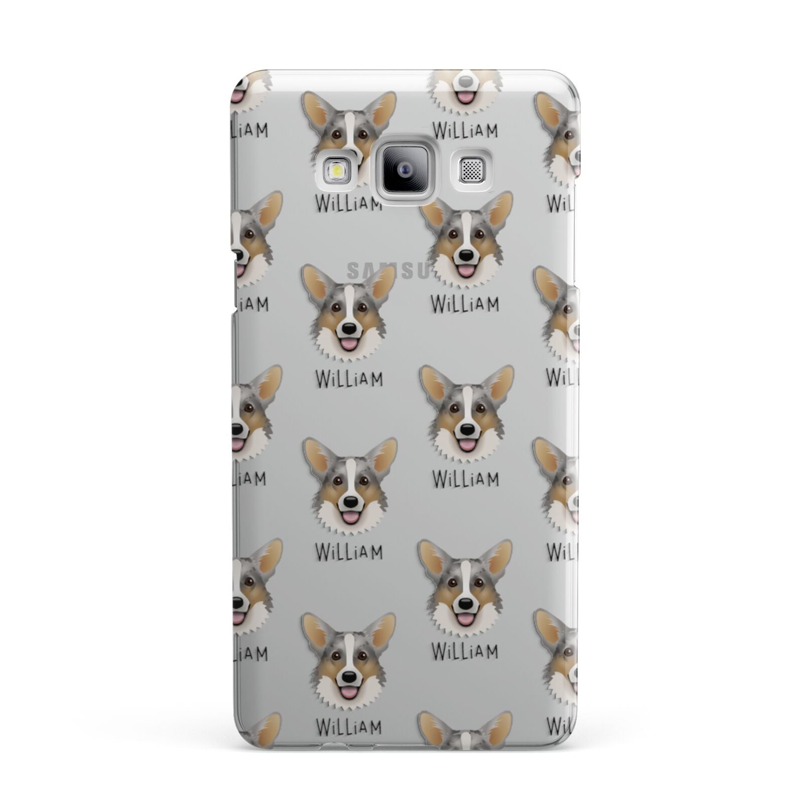 Cardigan Welsh Corgi Icon with Name Samsung Galaxy A7 2015 Case