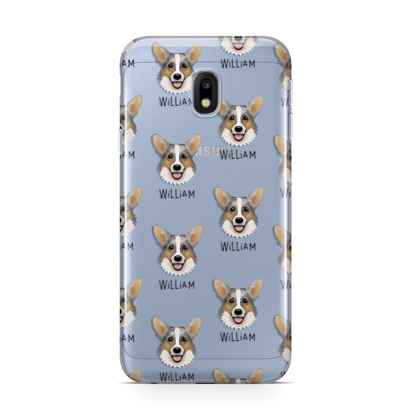 Cardigan Welsh Corgi Icon with Name Samsung Galaxy J3 2017 Case