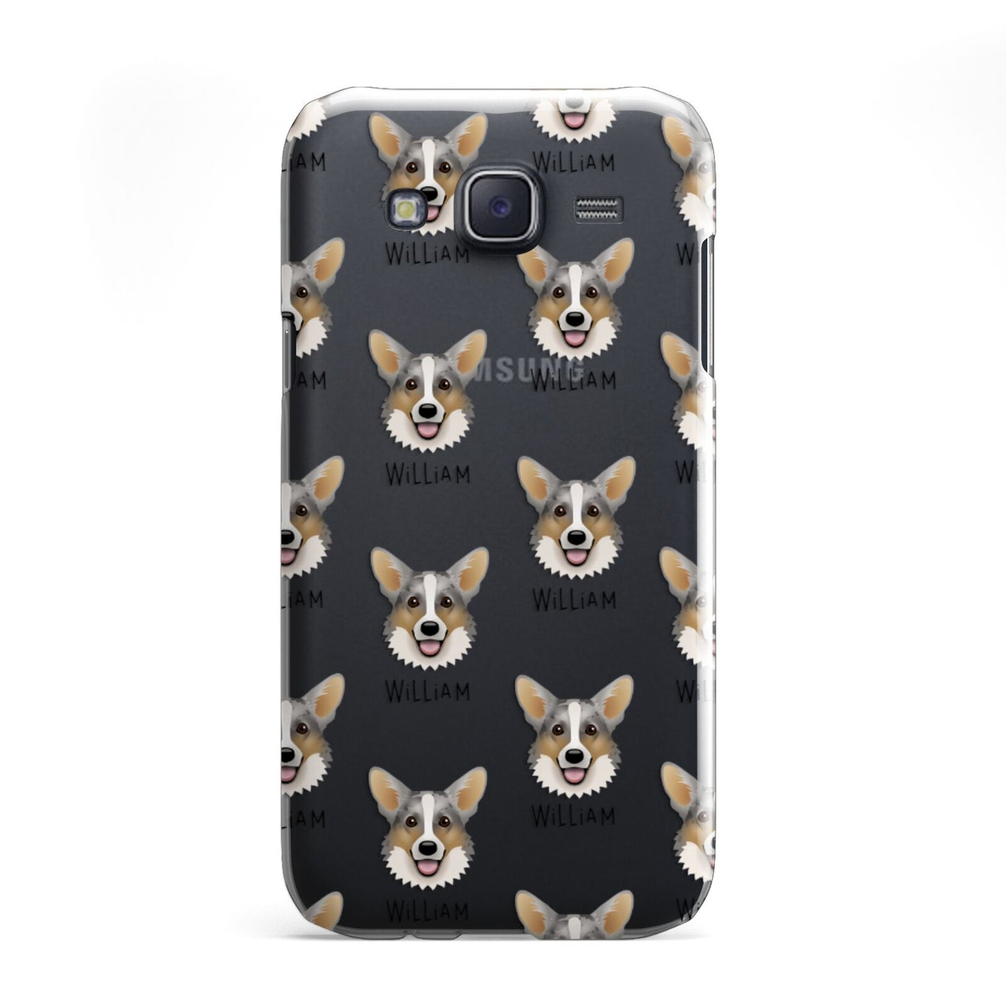 Cardigan Welsh Corgi Icon with Name Samsung Galaxy J5 Case
