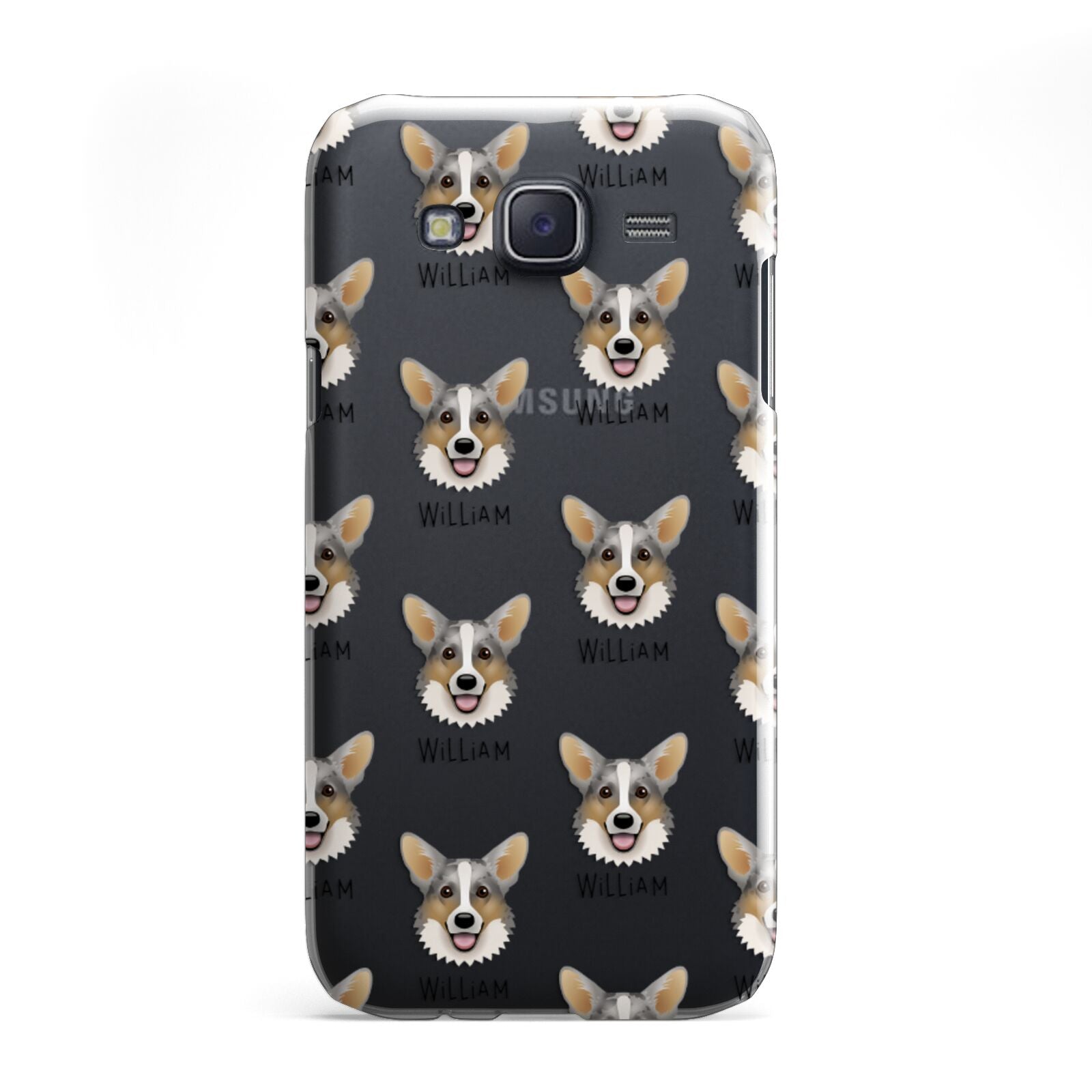 Cardigan Welsh Corgi Icon with Name Samsung Galaxy J5 Case