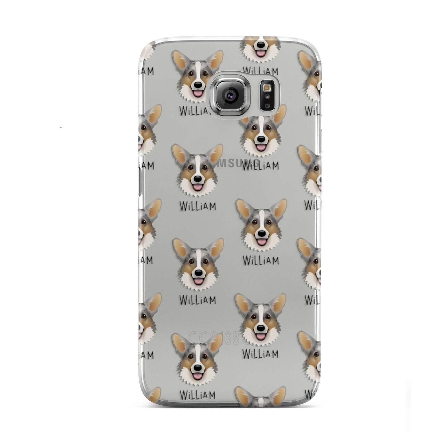 Cardigan Welsh Corgi Icon with Name Samsung Galaxy S6 Case