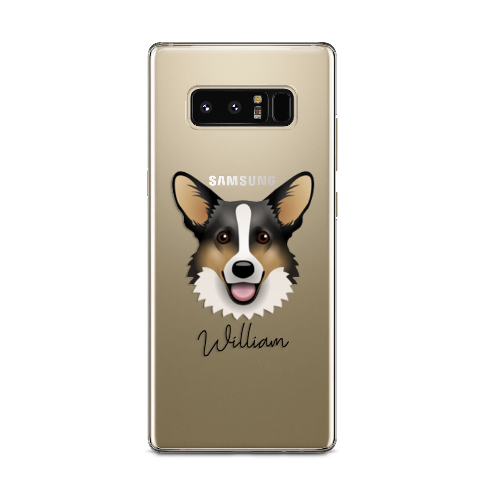 Cardigan Welsh Corgi Personalised Samsung Galaxy Note 8 Case