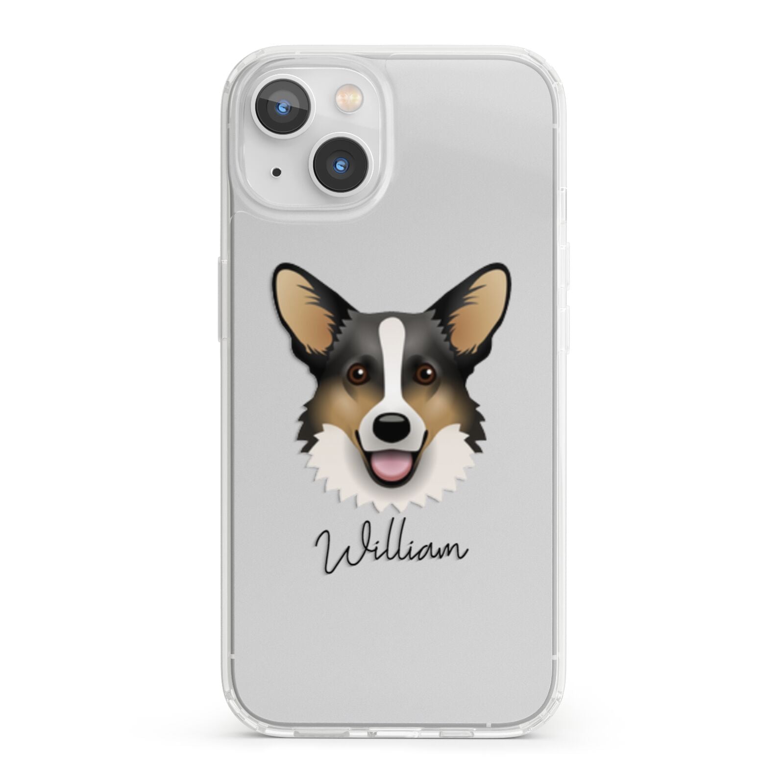 Cardigan Welsh Corgi Personalised iPhone 13 Clear Bumper Case