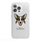 Cardigan Welsh Corgi Personalised iPhone 13 Pro Clear Bumper Case