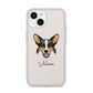 Cardigan Welsh Corgi Personalised iPhone 14 Clear Tough Case Starlight
