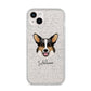 Cardigan Welsh Corgi Personalised iPhone 14 Plus Glitter Tough Case Starlight