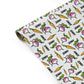 Carrots and Turnips with Name Personalised Gift Wrap
