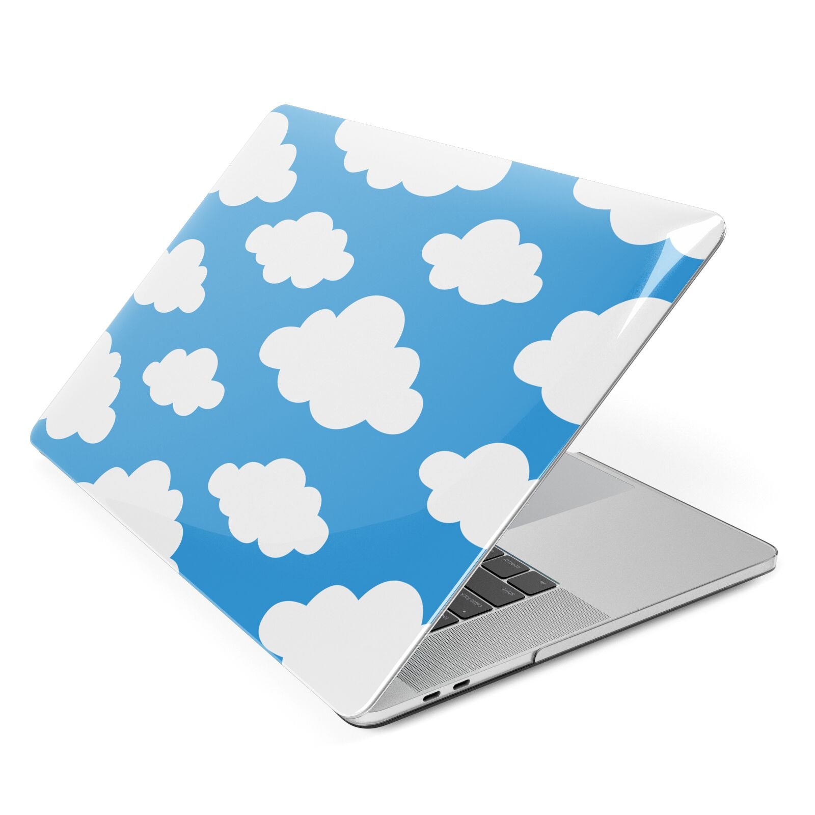 Cartoon Clouds and Blue Sky Macbook Case – Dyefor