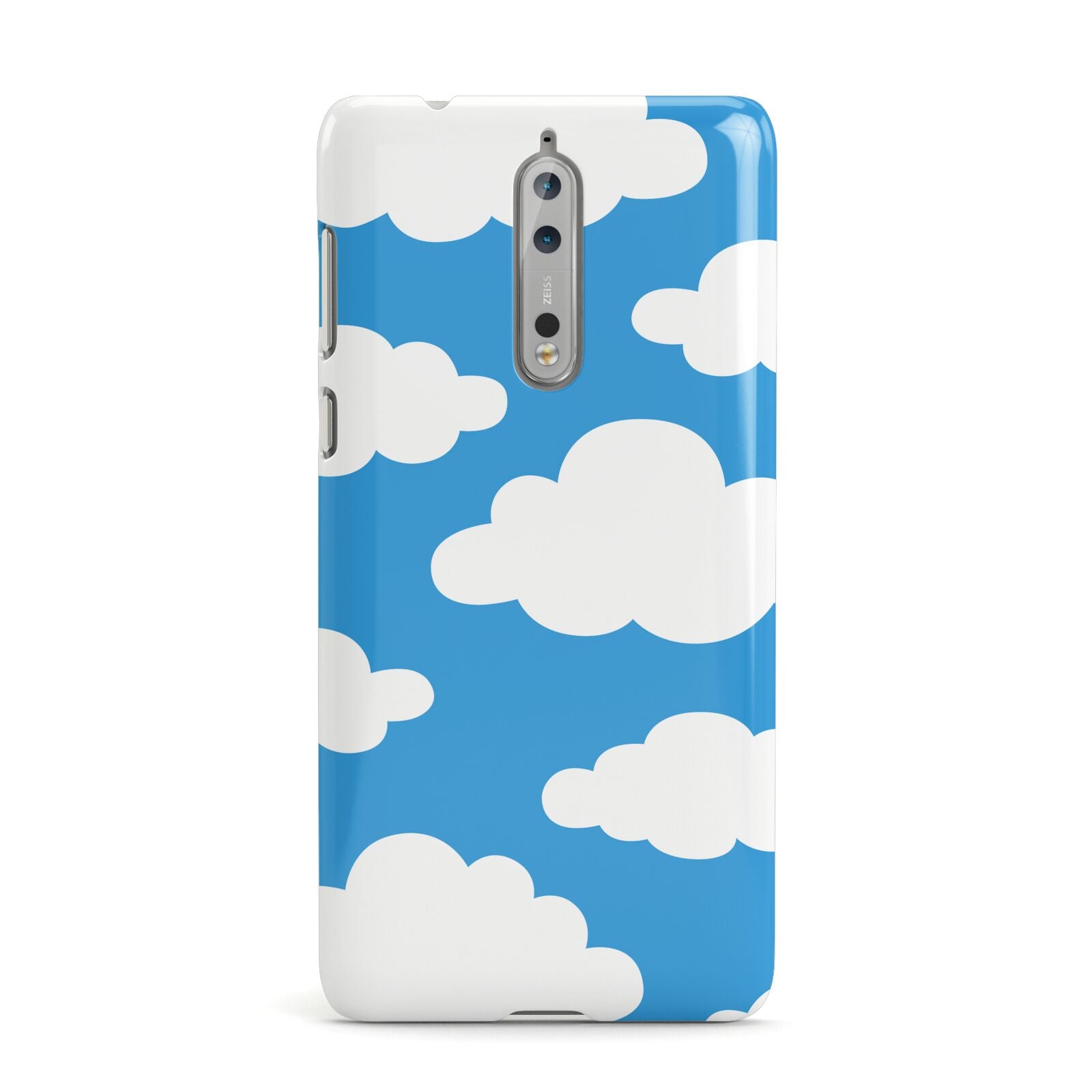 Cartoon Clouds and Blue Sky Nokia Case – Dyefor