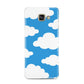 Cartoon Clouds and Blue Sky Samsung Galaxy A3 2016 Case on gold phone