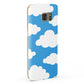 Cartoon Clouds and Blue Sky Samsung Galaxy Case Fourty Five Degrees