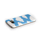 Cartoon Clouds and Blue Sky Samsung Galaxy Case Side Close Up