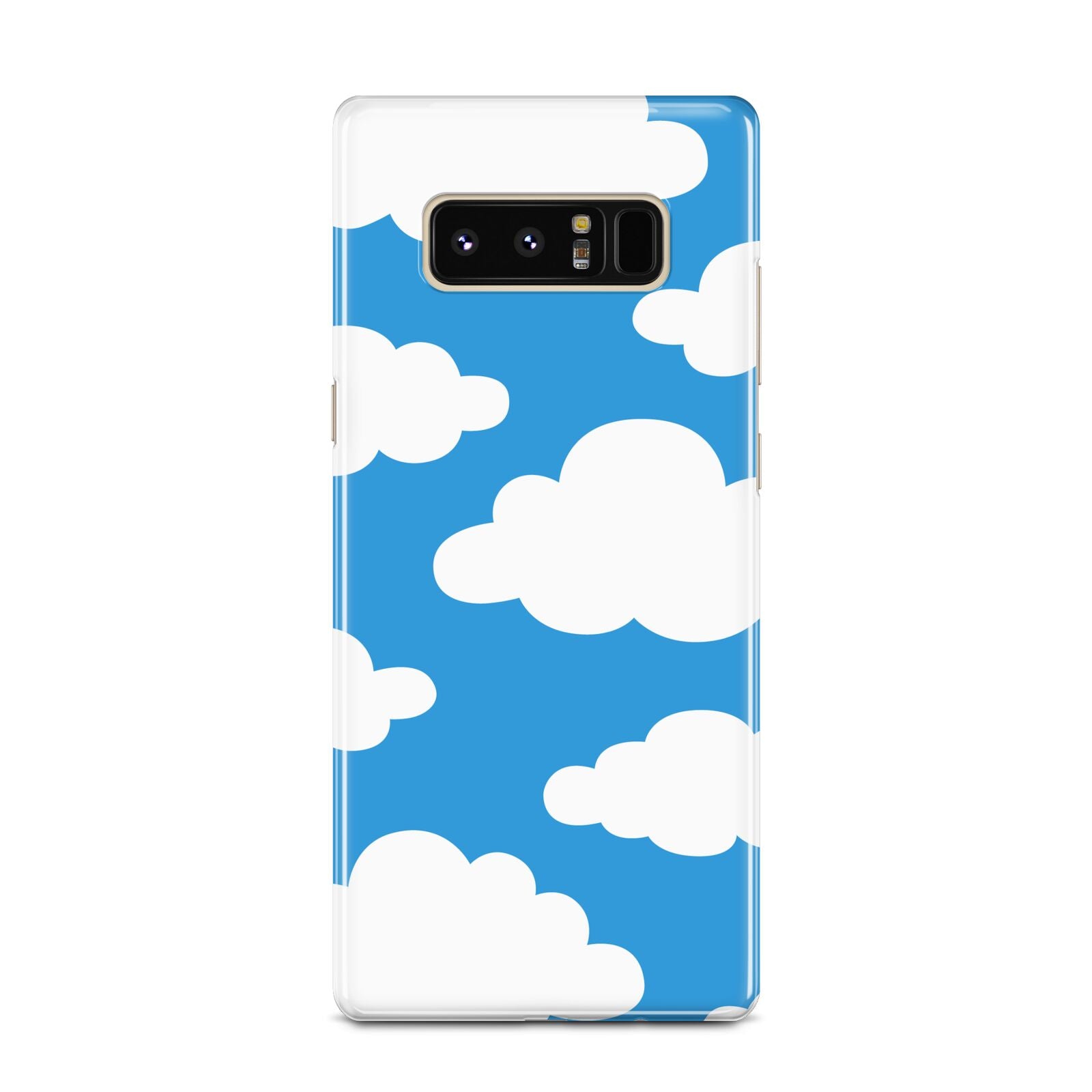 Cartoon Clouds and Blue Sky Samsung Galaxy Note 8 Case