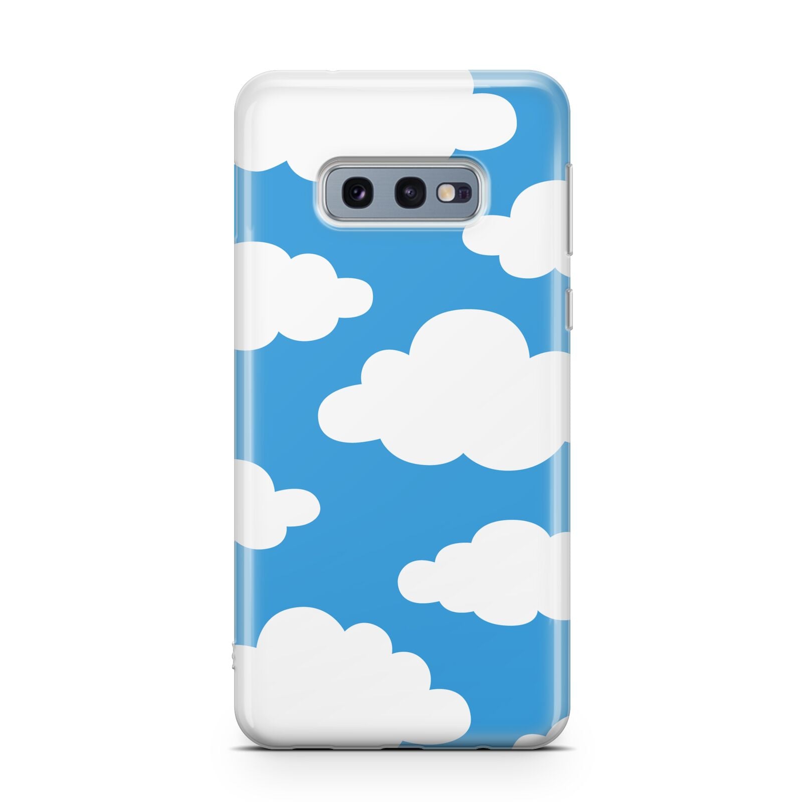 Cartoon Clouds and Blue Sky Samsung Galaxy S10E Case