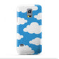 Cartoon Clouds and Blue Sky Samsung Galaxy S5 Mini Case