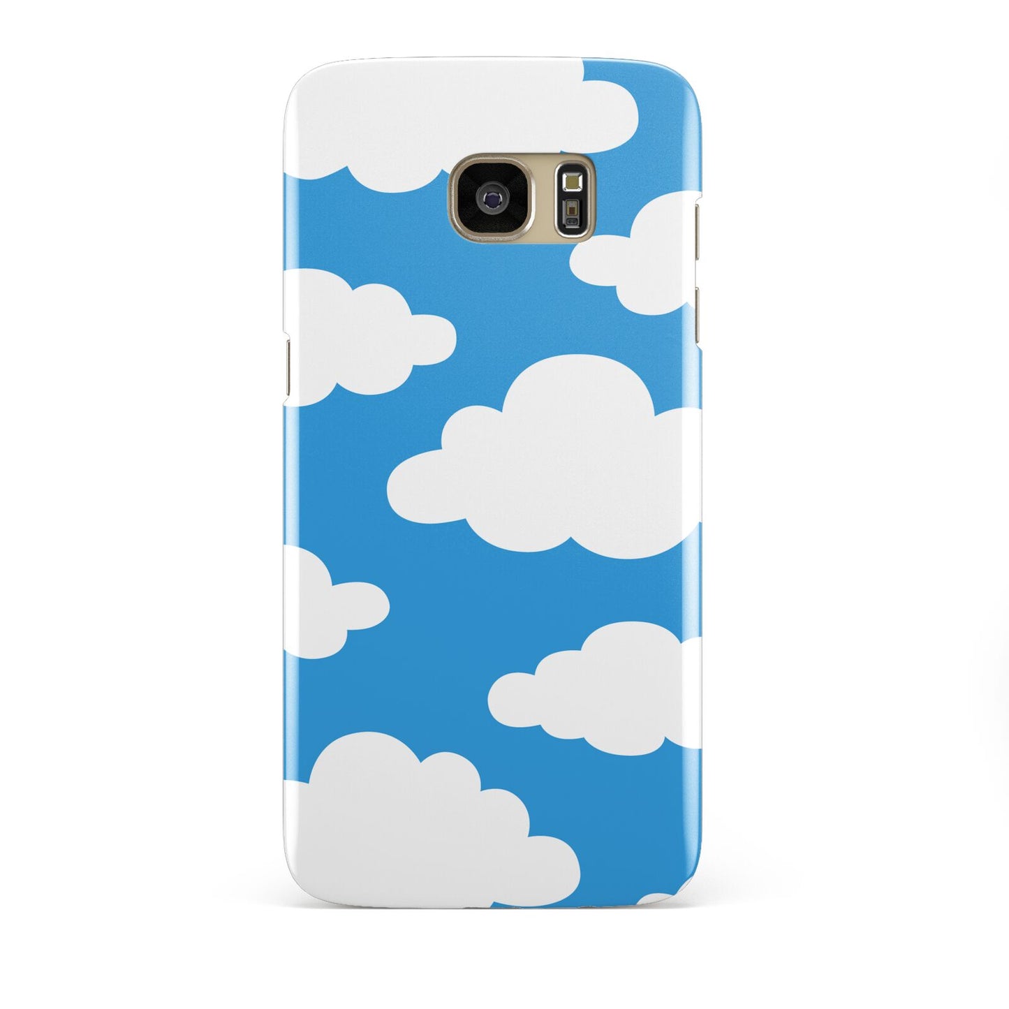 Cartoon Clouds and Blue Sky Samsung Galaxy S7 Edge Case