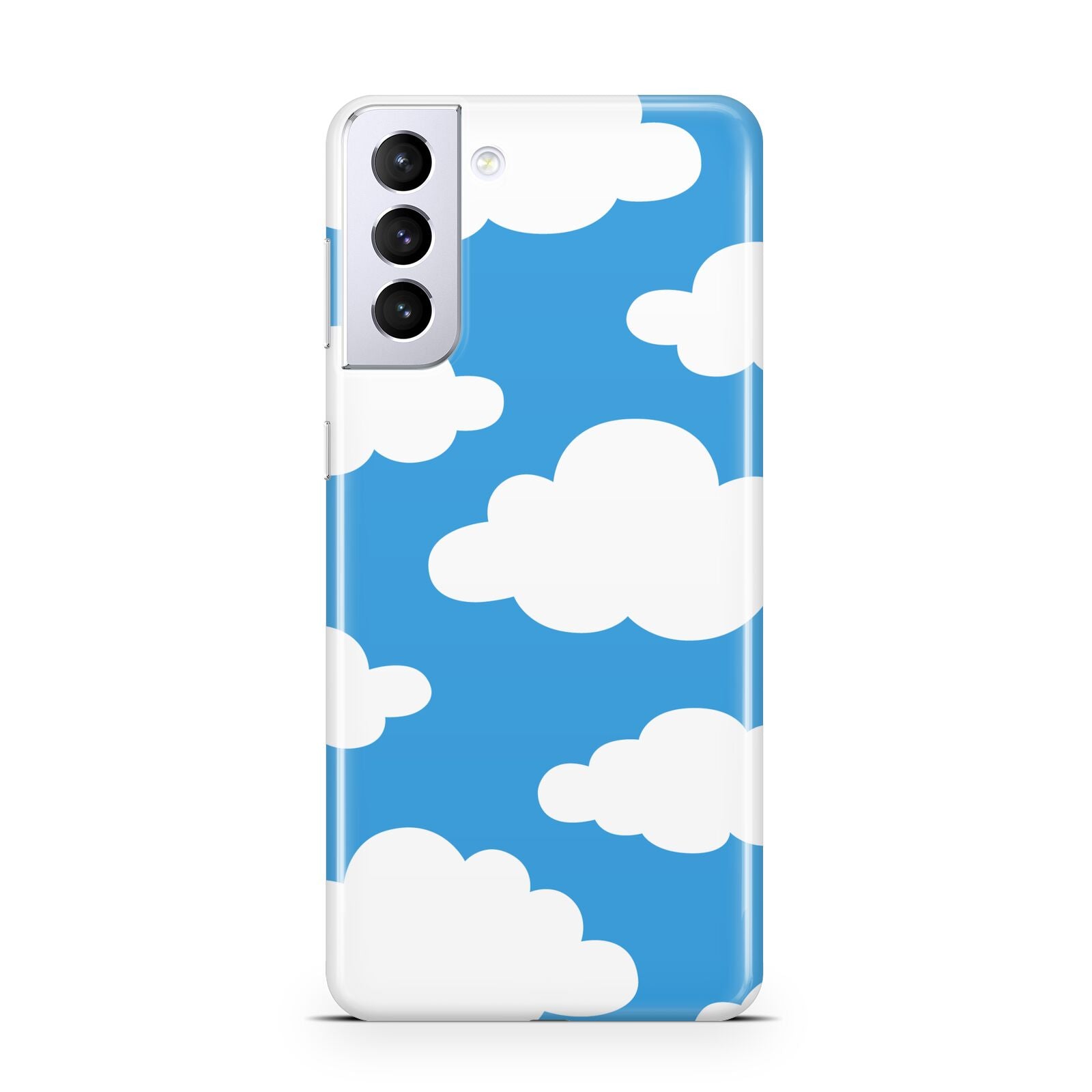 Cartoon Clouds and Blue Sky Samsung S21 Plus Phone Case
