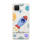 Cartoon Space Artwork with Name Samsung A12 Case