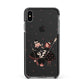 Cartoon Witch Girls Apple iPhone Xs Max Impact Case Black Edge on Black Phone