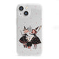 Cartoon Witch Girls iPhone 13 Mini Clear Bumper Case
