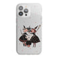 Cartoon Witch Girls iPhone 13 Pro Max TPU Impact Case with White Edges