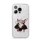 Cartoon Witch Girls iPhone 14 Pro Clear Tough Case Silver